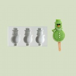 Snowman Silicone Popsicle Mould