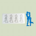 Couple Silicone Chocolate Topper Mould
